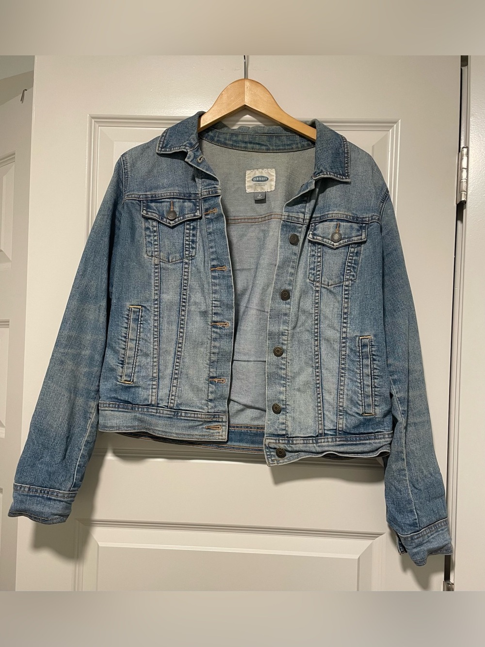Old Navy Light Blue Denim Jacket - Women's Casual Jean Jacket